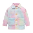 thumbnail image 2 of Esaierr Toddler Girls Boys Solid Winter Coat Kids Fleece Jacket with Pocket Baby Zip Coat Warm Winter Outwear for 2-9Y, 2 of 4