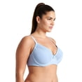 thumbnail image 3 of Curve Muse Women's Plus Size Unlined Minimizer Underwire Full Figure Bra-2Pack-Black,Blue-34DDD, 3 of 6
