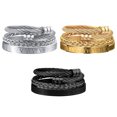 thumbnail image 4 of Minnieouse Brazalete único para hombre, pieza llamativa para cada atuendo, para hombre, elegante y única, apilable, negro Type1 NO1, 4 of 6