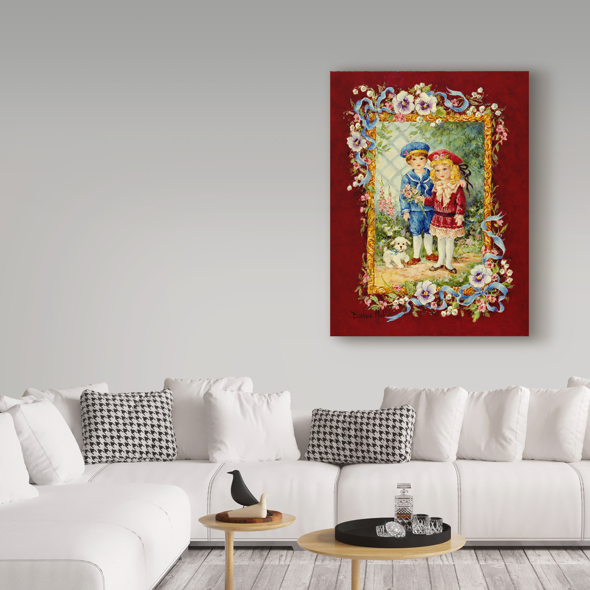 Trademark Fine Art 'Victorian Children' Canvas Art by Barbara Mock