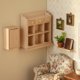thumbnail image 5 of predolo Estante de Pared para Casa de Muñecas Diseño Realista Estantería sin Pintar para Muñecas Detalles Finos Estantería de Madera Escala 1:12 para Niños, 5 of 10