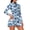 Blue Palm Trees Geometric, variant on Halloween Ghost Pumpkin Stars Print Golf Dress for Women Long Sleeve, 1/4 Zip Tennis Athletic Dresses with Built-in Shorts and Pockets, UPF 50+ 2 Piece Golf Outfits, Small