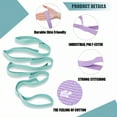 thumbnail image 5 of BESTSKY Stretching Strap,Static Loosening Yoga Straps for Stretching,Stretch Straps with Loops for Rehab,Fitness,Workout,Green, 5 of 7