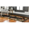 thumbnail image 3 of Rugs.com Pastoral Collection Rug – 10 Ft Runner Black Medium Rug Perfect For Hallways, Entryways, 3 of 9