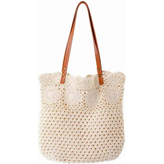 CAILDANL Summer Knitted Shoulder Bag bags for 2025, Bohemian Hobo Beach bag Casual Designer Purse for Women