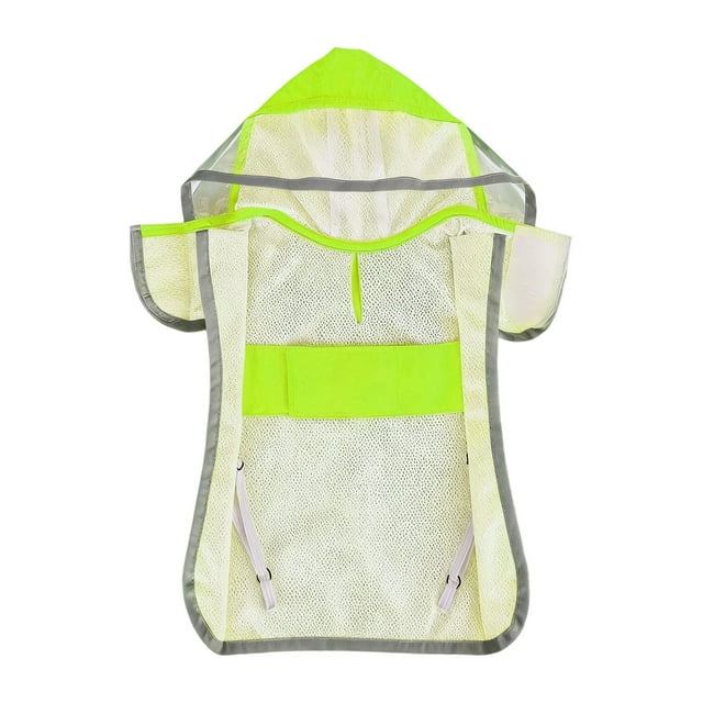 Imperméable pour Chien avec Capuche Transparente et Caractéristiques Réfléchissantes pour Extérieur