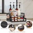 thumbnail image 6 of Homeiju Coffee Syrup Organizer Rack, 2-Tier Bottle Coffee Bar Accessories, Holder Stand with K Cup Storage Drawer for Coffee bar, Wine Rack, Storage Shelves for Syrup. (Black), 6 of 7