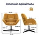 thumbnail image 3 of Silla FurnitureR Sillón Individual Moderna con rotación y elevación Amarillo, 3 of 7