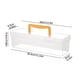 thumbnail image 3 of Caja de herramientas transparente, organizador de tornillos de plástico largo con tapa a presión, estuche de almacenamiento portátil para accesorios de ferretería, caja de almacenamiento para el, 3 of 3