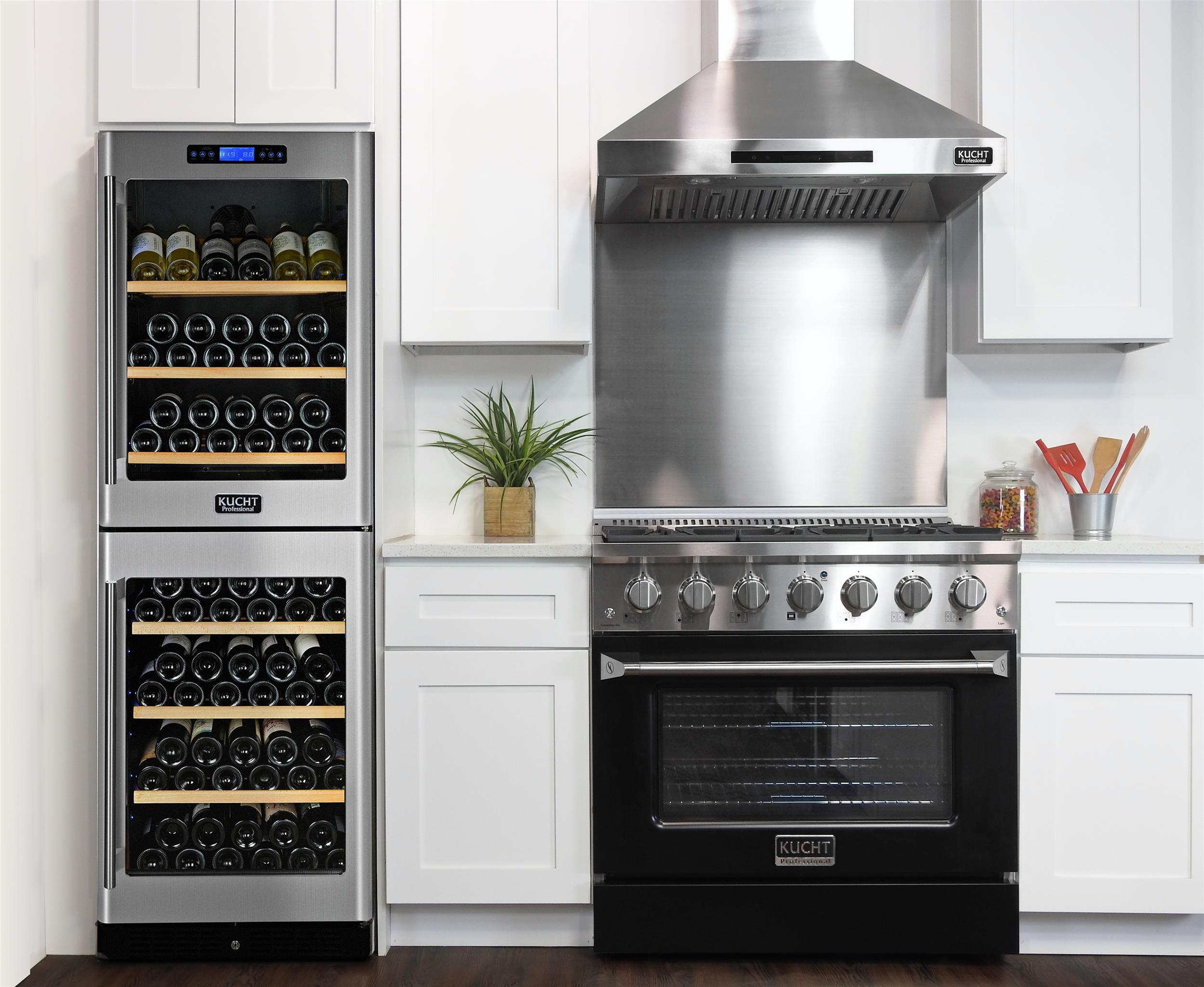 36 in. 5.2 cu. ft Dual Fuel Range for Natural Gas Sealed Burners in Black.