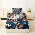 thumbnail image 4 of Erosebridal Soccer Football Sport Twin Sheet Sets,Letter P Monogrammed Bedding For Boys Kids 3 Pieces, 4 of 6