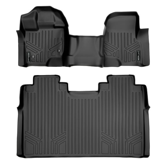 SMARTLINER 2 Rows Custom Fit Floor Liners Compatible with 2015 - 2025 Ford F-150 Super Crew