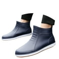 thumbnail image 2 of LIJCC Mens Women Ankle Boots Slip On Rubber Rain Boot Ankle Rain Shoes Non-Slip Rubber Waterproof Garden Boots Mens Work Mid-Calf Short Rain Boots, 2 of 4