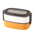 thumbnail image 1 of Double Layer Plastic Lunch Boxes with Handle Durable High Temperature Resistant Lunch Box for Traveling Meal Prepping, 1 of 10