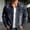 Black, variant on Denim Jacket for Men Cowboy Cut Button Blue Ripped Denim Jacket for Men Fall Style High Street Cool Distressed Workwear Jacket Denim Light Blue L