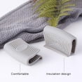 thumbnail image 5 of 2 Pairs of Silicone Pot Holders for Cast Iron Pots and Pans, Gray, 5 of 5