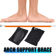 thumbnail image 5 of Compression Arch Support with Pad,Arch Brace for Flat Feet Cushions for Women & Men, Plantar Fasciitis Sleeves Shoe Insert Insole, Helps Foot Pain Relief Black, 5 of 9