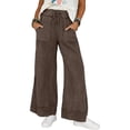 thumbnail image 2 of Stralyhd Wide Leg Sweatpants Women Loose Casual Travel Joggers Elastic Workout Fashion Pants High Waist 2026 Gym Clothes Outfits with Pockets Blue L, 2 of 6