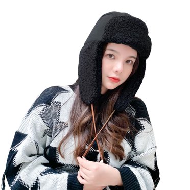 Outdoor Winter Gear Winter Beanie Hat With Earflaps - Thermal Knitted Stocking Cap For Men & Women Warm Skull Cap