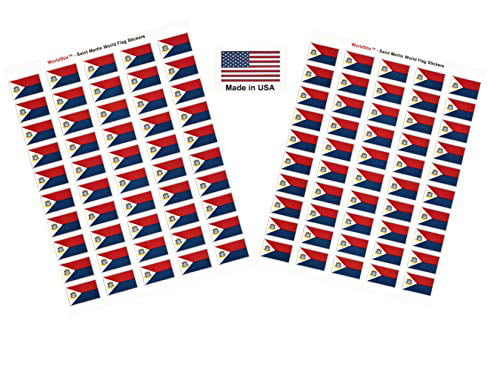 100 Country Flag 1.5 x 1 Self Adhesive World Flag Scrapbook Stickers Turkey Made in USA 100 International Sticker Decal Flags Total Two Sheets of 50 