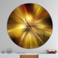 thumbnail image 2 of Designart 'Explosion de Teinte Dorée' Horloge Murale Moderne, 2 of 6