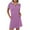 Purple, variant on Kaemgyyd Women T Shirt Dress Comfortable Soft Athletic Dress Loose Fit Collar Short Sleeve Hiking Tennis Golf Leisure Mini Dress