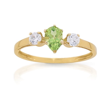 Personalized Family Jewelry Treasure Promise Ring with Birthstone available in Yellow and White Gold