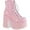 Baby Pink Hologram Synthetic, variant on Women's Demonia Camel 203 Ankle Boot
