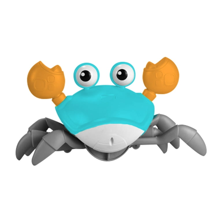 verlacod Crawling Crab Toy Crawling Crab Baby Toy Reusable Interactive  Musical Toy Battery Operated Walking Crab Toy Funny Moving Toy Birthday  Gifts for Kids Infants Toddlers,Green 