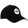 thumbnail image 3 of Gorra de Béisbol Negra Elite Flex de Pokémon Bioworld con Diseño Holográfico, 3 of 6