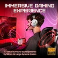 thumbnail image 6 of OXS Storm G2 Wireless Gaming Headsets with 7.1 Virtual Surround Sound, White, 6 of 10