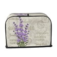 thumbnail image 3 of Vintage lavender flower stamp 2 slice toaster bakeware cover protector dustproof kitchen clean tools organizer, 3 of 4