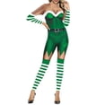 thumbnail image 1 of Pompotops Mode Femmes Jour de la Saint-Patrick Manches Longues Col Rond Combinaisons, 1 of 4