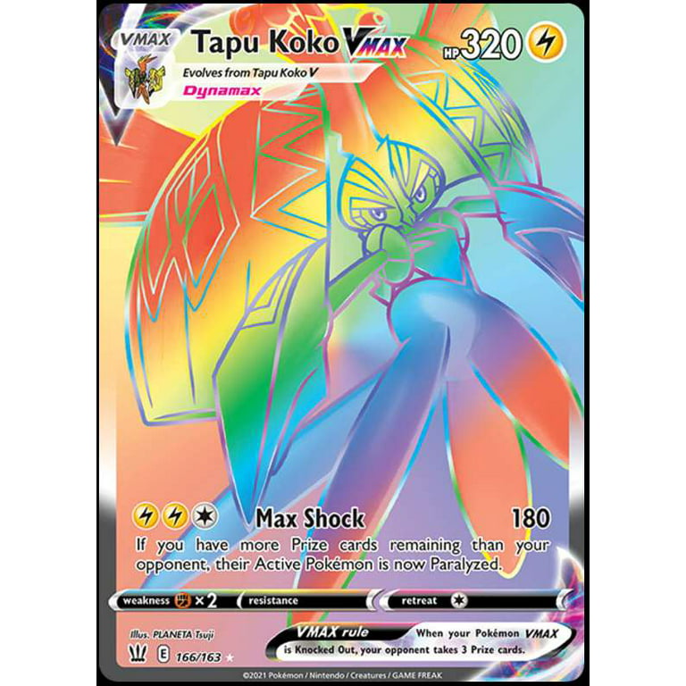 Pokemon Battle Styles Tapu Koko VMAX #166 
