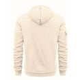 thumbnail image 6 of Bovxnpu Mens Sweatshirts Long Sleeve Pullover Hoodie, Men's Long Sleeve Hooded Sweatshirt Raglan Sleeves Half Zip Multiple Pockets Pull On For Sports Casual Wear Tops, 6 of 7
