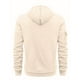 thumbnail image 5 of Ceisia Men's Solid Color Raglan Half-Zip Multi-Pocket Hooded Sweatshirt Khaki M Gifts, 5 of 6