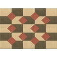 thumbnail image 1 of Ahgly Company Machine Washable Indoor Rectangle Transitional Saddle Brown Area Rugs, 7' x 10', 1 of 7