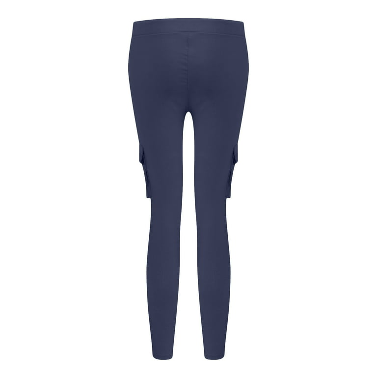 Bigersell Skinny Pants for Women Full Length Fashion Women Drawstring  Casual Solid Elastic Waist Pocket Loose Pants Winter Leggings for Ladies 