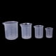thumbnail image 2 of 4x 50 150 250 Laboratorio De Plástico Transparente De 500 Ml Se Graduó Vaso Herramienta Taza De Medir Sunnimix Cubilete transparente de la cocina del laboratorio, 2 of 8