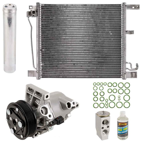 For Nissan Juke 2011-2015 OEM AC Compressor w/ Condenser Drier - BuyAutoParts