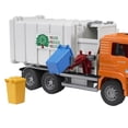 thumbnail image 1 of Bruder Toys MAN Side-Loading Garbage Truck with 2 Refuse Bins | 02761, 1 of 5
