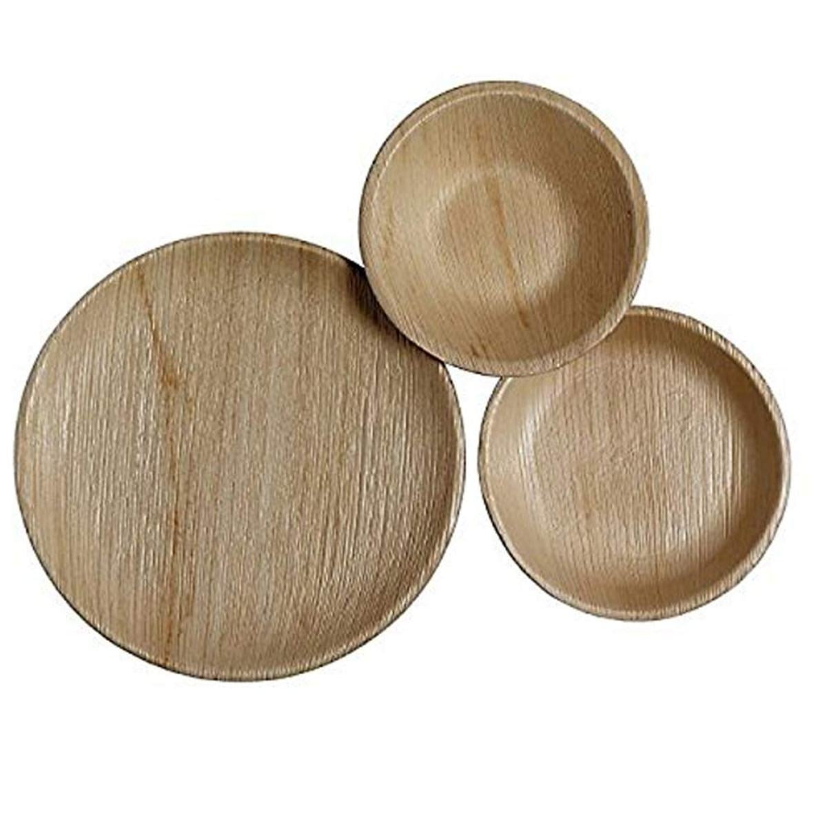 Catereco Round Palm Leaf 75 Piece Plate Set Walmart Com Walmart Com