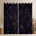 thumbnail image 1 of YST Geometric Curtains, Geometry Irregular Diamond Curtains & Drapes For Kids Teens Women Bedroom, Geometrical Blackout Curtains 52"Wx84"L, Abstract Triangle Window Treatments(Black Purple), 1 of 6