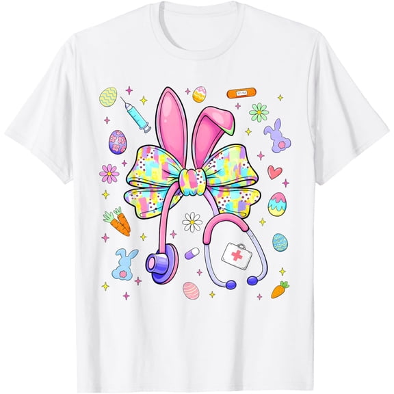 Rabbit Bunny Coquette Easter Nurse Women T-Shirt