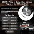 thumbnail image 2 of IKAPE Coffee Products 2.087 in Espresso Tamper Premium Barista Café calibrado Tamper con resorte 100% acero inoxidable Tamper Compatible con portafiltro sin fondo Breville de 2.126 in (negro), 2 of 5