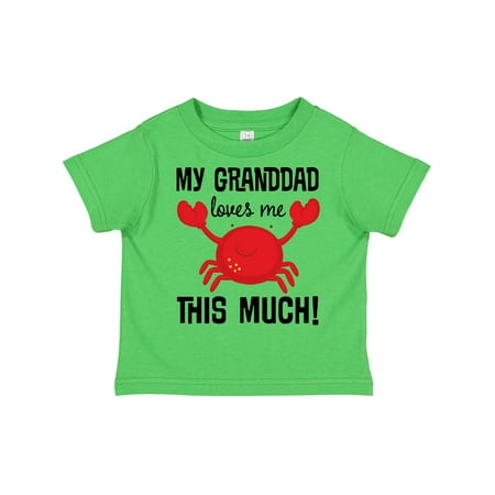 

Inktastic My Granddad Loves Me Grandson Crab Gift Toddler Boy Girl T-Shirt