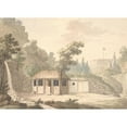 thumbnail image 2 of Søren L. Lange 24x18 Black Ornate Framed Double Matted Museum Art Print Titled: Liselund (1796), 2 of 5