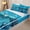 Blue, variant on Homewish Blue Glitter Print Bow Zipper Twin Comforter Sets with Fitted Sheet and 2 Pillowcases, Checkered Grid Zipper Bedding Set, Polka Dots Reversible, 4-Piece