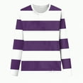 thumbnail image 4 of Godom Long Sleeve Shirts for Women Fall Dressy Casual Blouses Fashion Striped Tunic Tops, 4 of 4