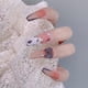 thumbnail image 3 of 24 Uds. Uñas postizas de estilo dulce, párrafo corto/largo, extraíbles, 3 of 3